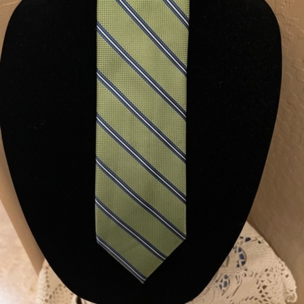 Jones New York Mens Tie Formal Green Necktie